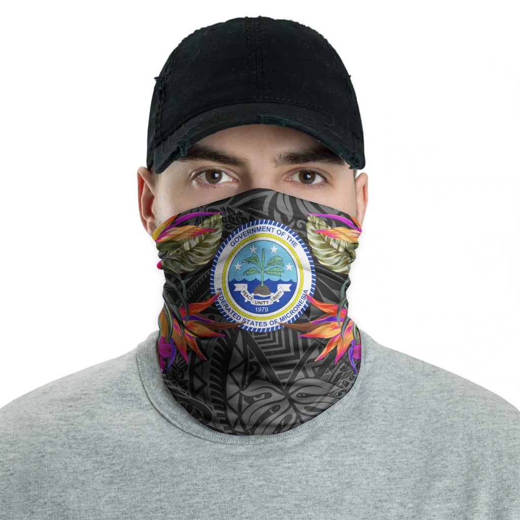 Federated States of Micronesia Neck Gaiter - Hibiscus Polynesian Pattern