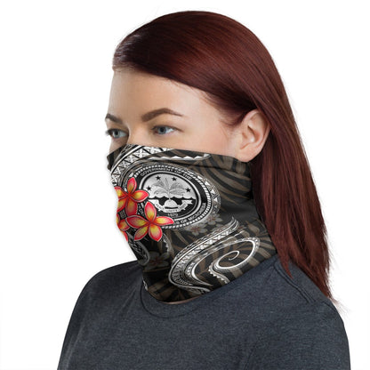 Federated States of Micronesia Neck Gaiter - Plumeria White