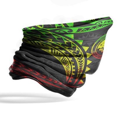 Federated States of Micronesia Neck Gaiter - Tribal Pattern Reggae