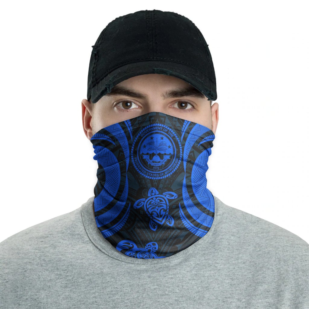 Federated States of Micronesia Neck Gaiter - Turtle Tentacle Blue