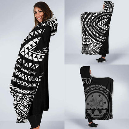 Federated States of Micronesia Pattern Economy Hooded Blanket