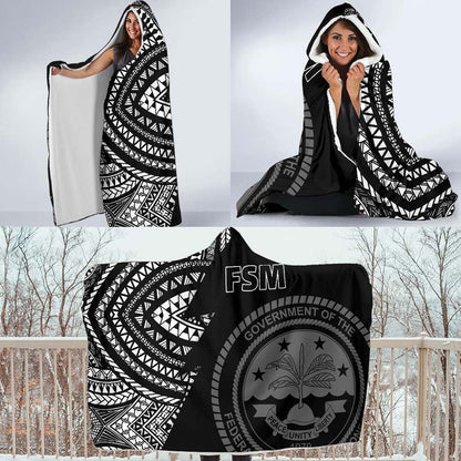 Federated States of Micronesia Pattern Economy Hooded Blanket