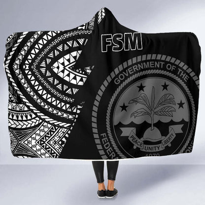 Federated States of Micronesia Pattern Economy Hooded Blanket