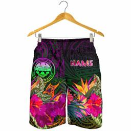 Federated States of Micronesia Personalised Men Shorts - Summer Hibiscus