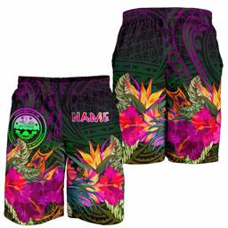Federated States of Micronesia Personalised Men Shorts - Summer Hibiscus