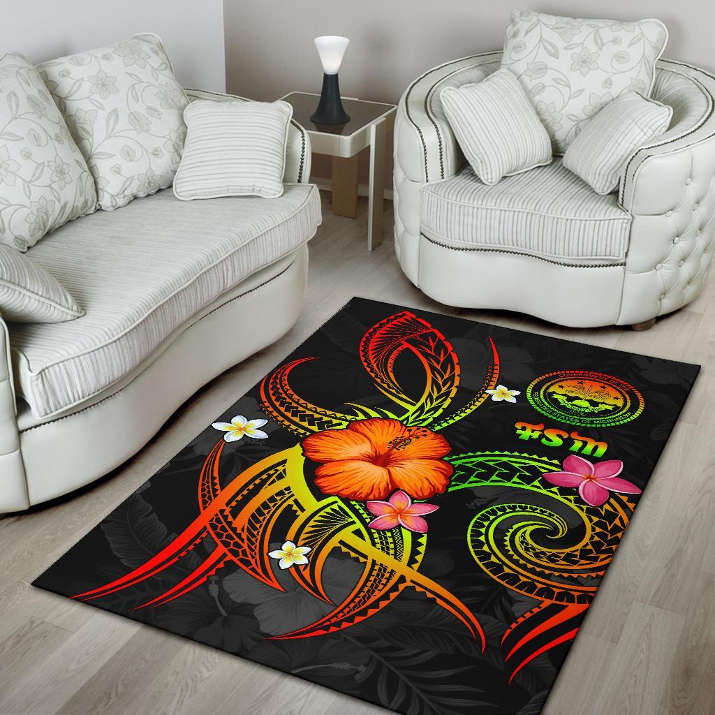 Federated States of Micronesia Polynesian Area Rug - Legend of FSM (Reggae)