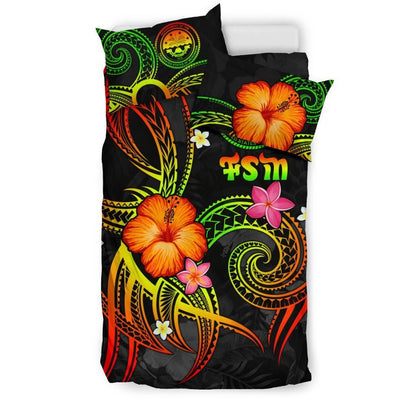 Federated States Of Micronesia Polynesian Bedding Set - Legend Of FSM (Reggae)