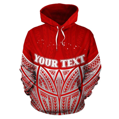 Federated States Of Micronesia Polynesian Custom Personalised Hoodie Red Pride Map nd Seal