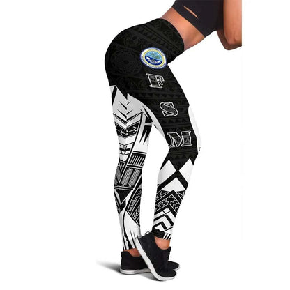 Federated States of Micronesia Polynesian Legging - Polynesian Tattoo Black Version
