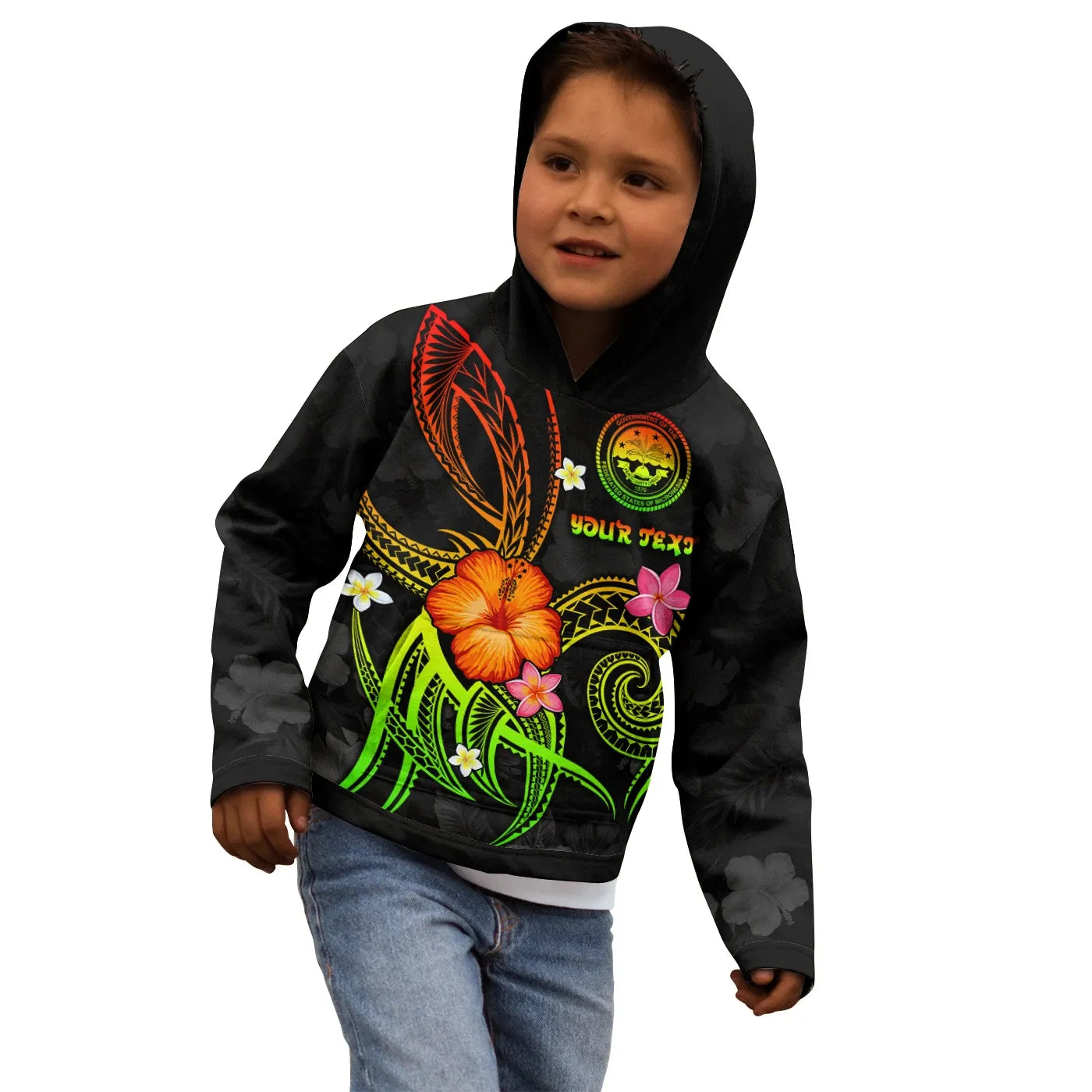 Federated States of Micronesia Polynesian Personalised Hoodie - Legend of FSM (Reggae)
