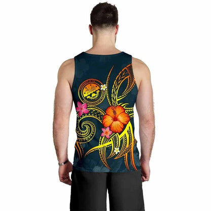 Federated States of Micronesia Polynesian Personalised Men Tank Top - Legend of FSM (Blue)