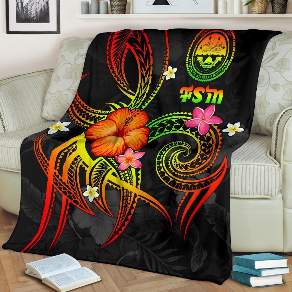 Federated States of Micronesia Polynesian Premium Blanket - Legend of FSM (Reggae)