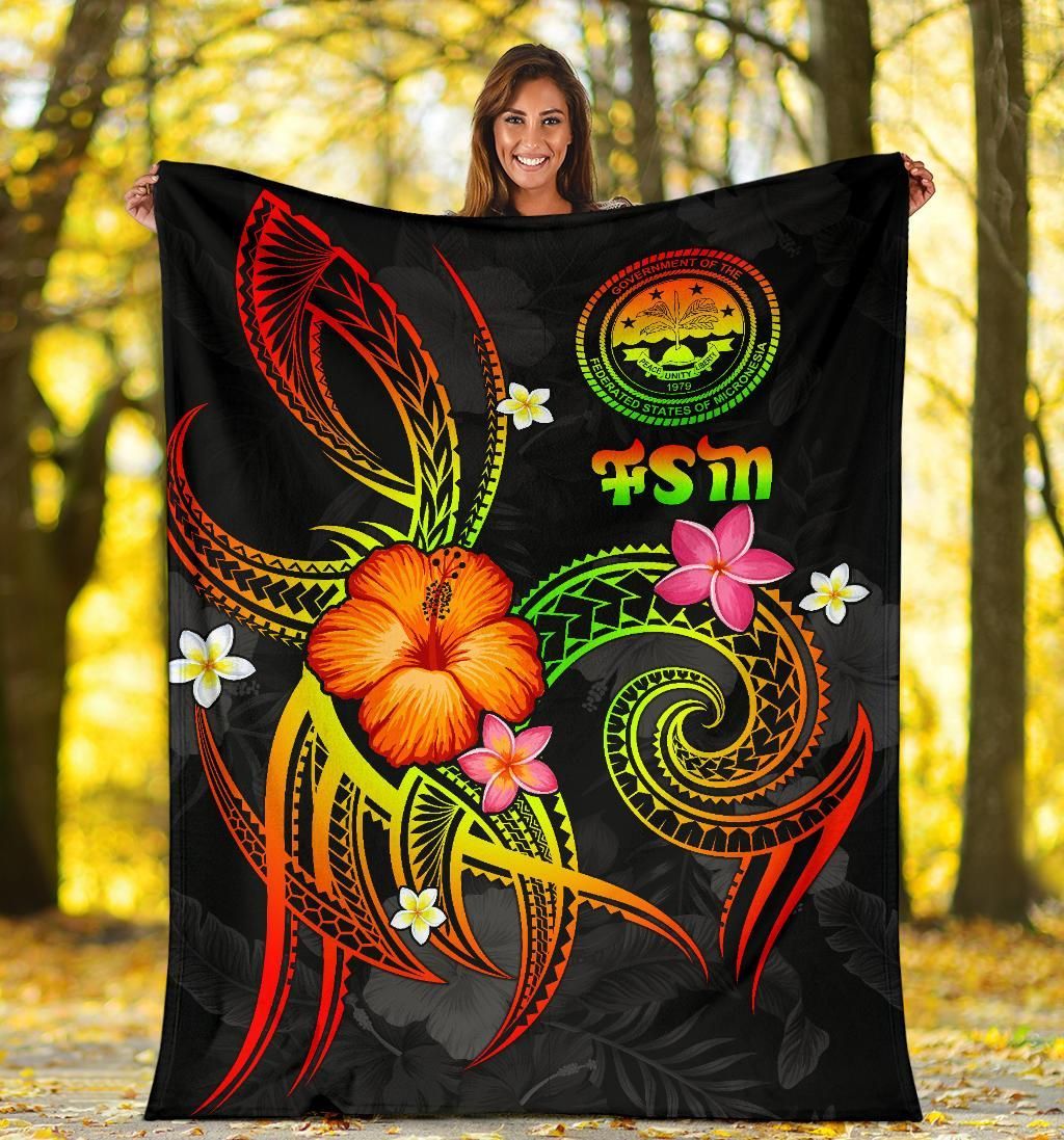 Federated States of Micronesia Polynesian Premium Blanket - Legend of FSM (Reggae)