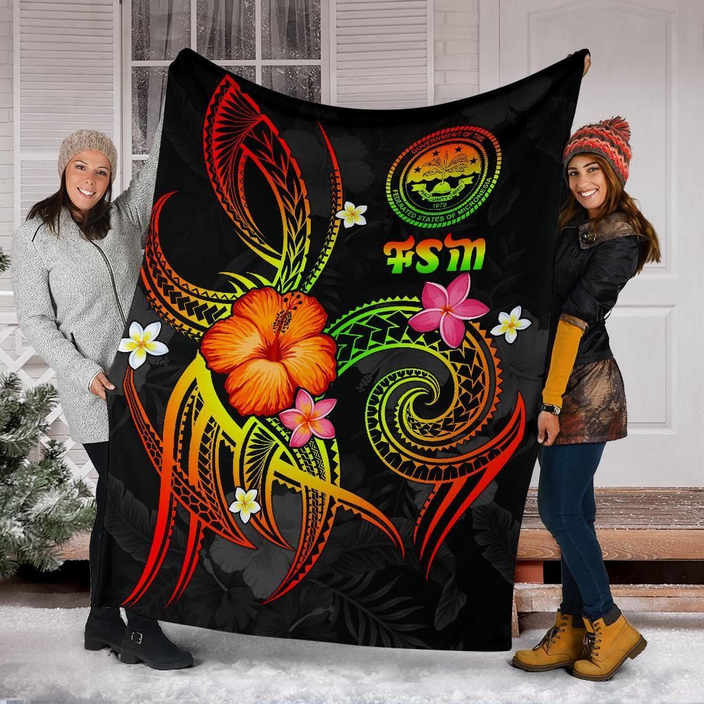 Federated States of Micronesia Polynesian Premium Blanket - Legend of FSM (Reggae)