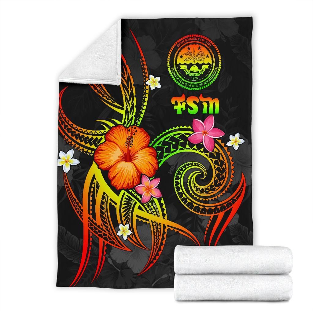 Federated States of Micronesia Polynesian Premium Blanket - Legend of FSM (Reggae)