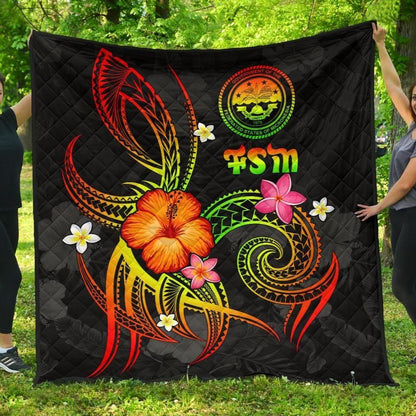 Federated States of Micronesia Polynesian Premium Quilt - Legend of FSM (Reggae)