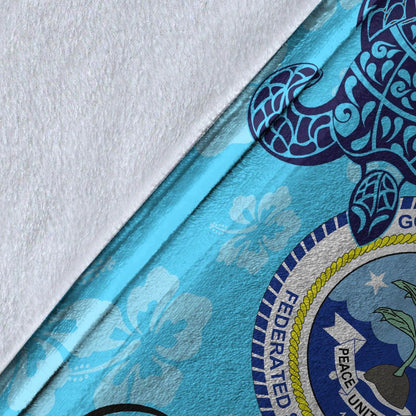 Federated States of Micronesia Premium Blanket - Tropical Style