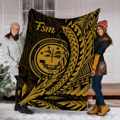 Federated States of Micronesia Premium Blanket - Wings style