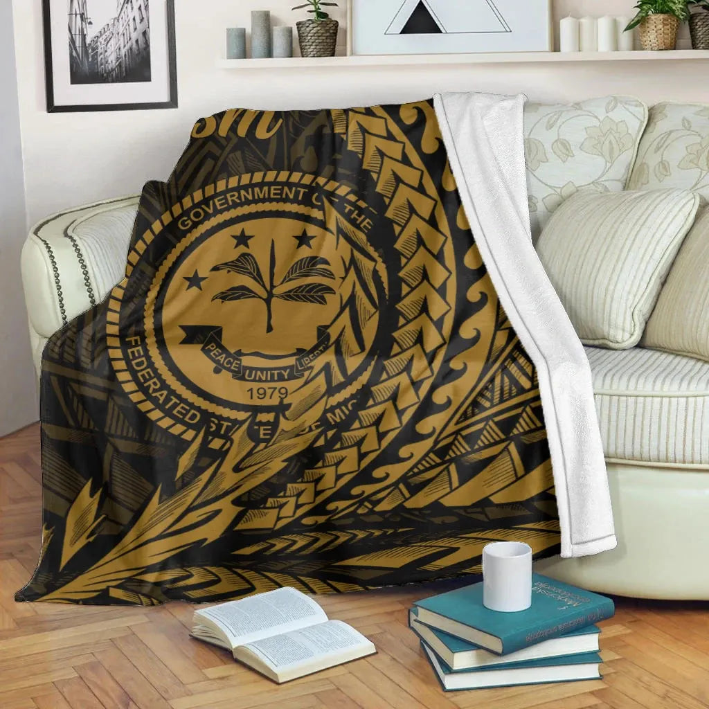 Federated States of Micronesia Premium Blanket - Wings style