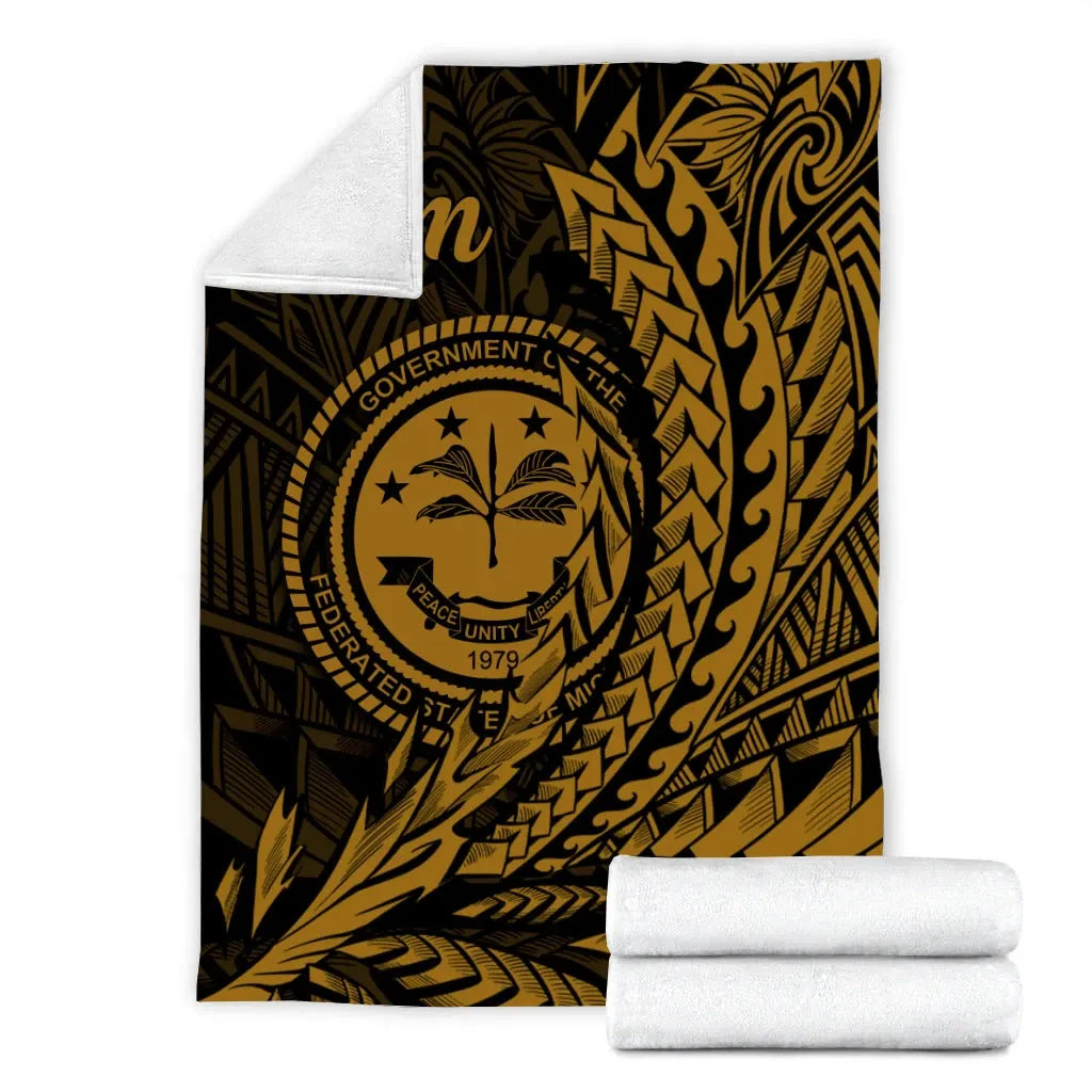 Federated States of Micronesia Premium Blanket - Wings style