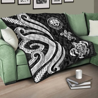 Federated States of Micronesia Premium Quilt - White Tentacle Turtle