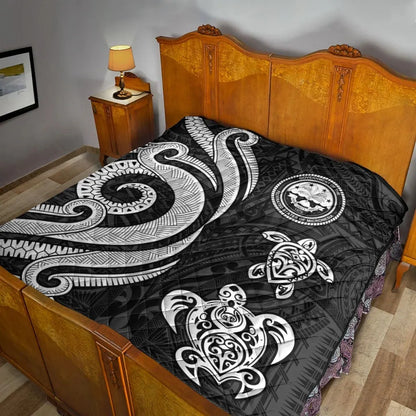 Federated States of Micronesia Premium Quilt - White Tentacle Turtle