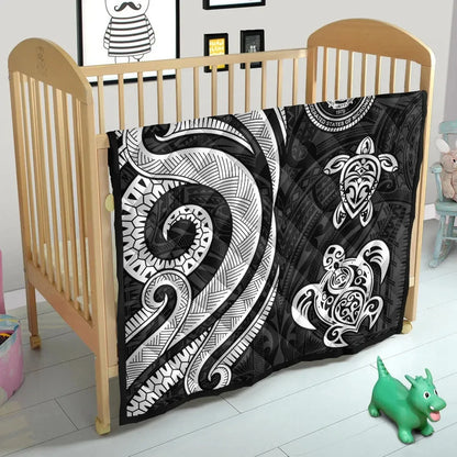 Federated States of Micronesia Premium Quilt - White Tentacle Turtle