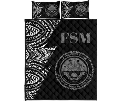 Federated States of Micronesia Quilt Bed Set - Federated States of Micronesia Seal Flash Version