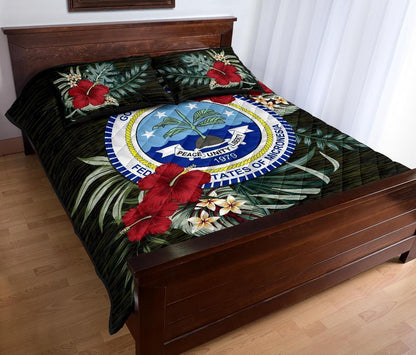 Federated States of Micronesia Polynesian Quilt Bed Set - Special Hibiscus