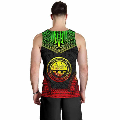 Federated States Of Micronesia Men Tank Top - Polynesian Chief Reggae Version