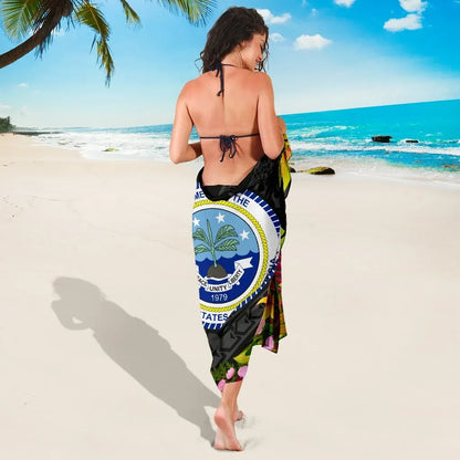Federated States of Micronesia Sarong - Seal Spiral Polynesian Patterns