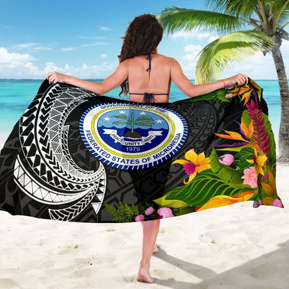 Federated States of Micronesia Sarong - Seal Spiral Polynesian Patterns