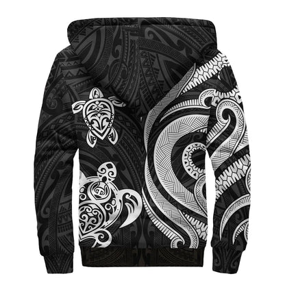 Federated States of Micronesia Sherpa Hoodie - White Tentacle Turtle