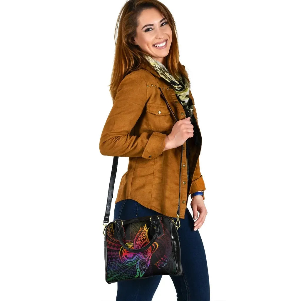Federated States Of Micronesia Shoulder Handbag - Butterfly Polynesian Style