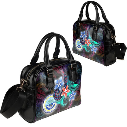 Federated States Of Micronesia Shoulder Handbag - Plumeria Flowers Style