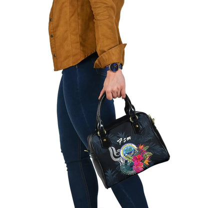 Federated States Of Micronesia Shoulder Handbag - Tropical Flower