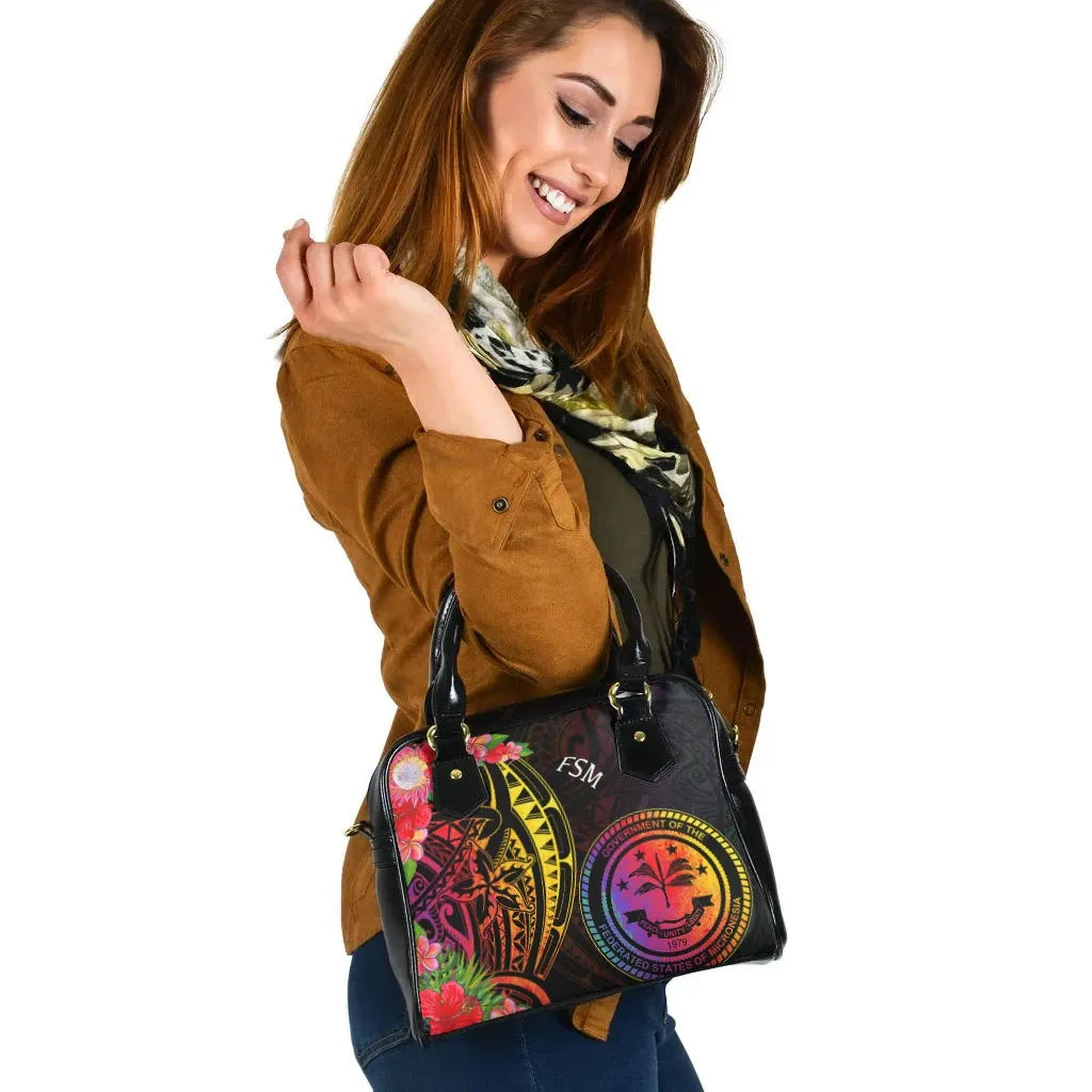 Federated States Of Micronesia Shoulder Handbag - Tropical Hippie Style
