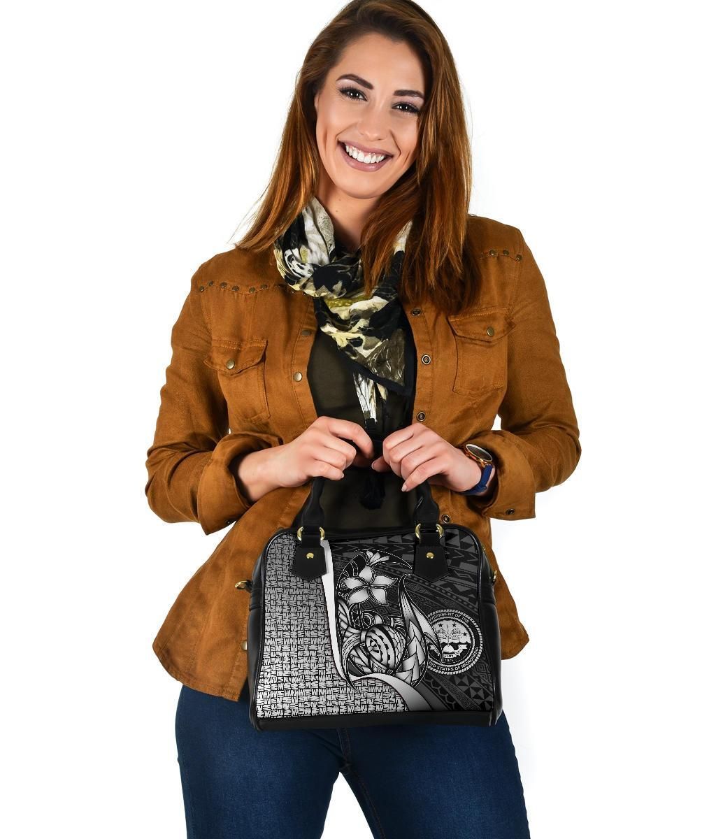 Federated States Of Micronesia Shoulder Handbag White - Turtle With Hook