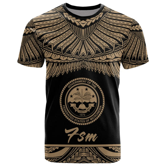 Federated States of Micronesia T-Shirt - Micronesia Pride Gold Version