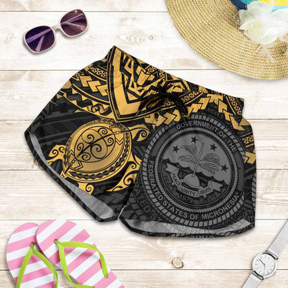 Federated States Of Micronesia Women Shorts - Golden Turtle