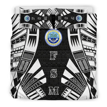 Federated States Of Micronesia Duvet Cover Set - Polynesian Tattoo