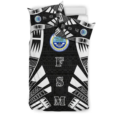Federated States Of Micronesia Duvet Cover Set - Polynesian Tattoo
