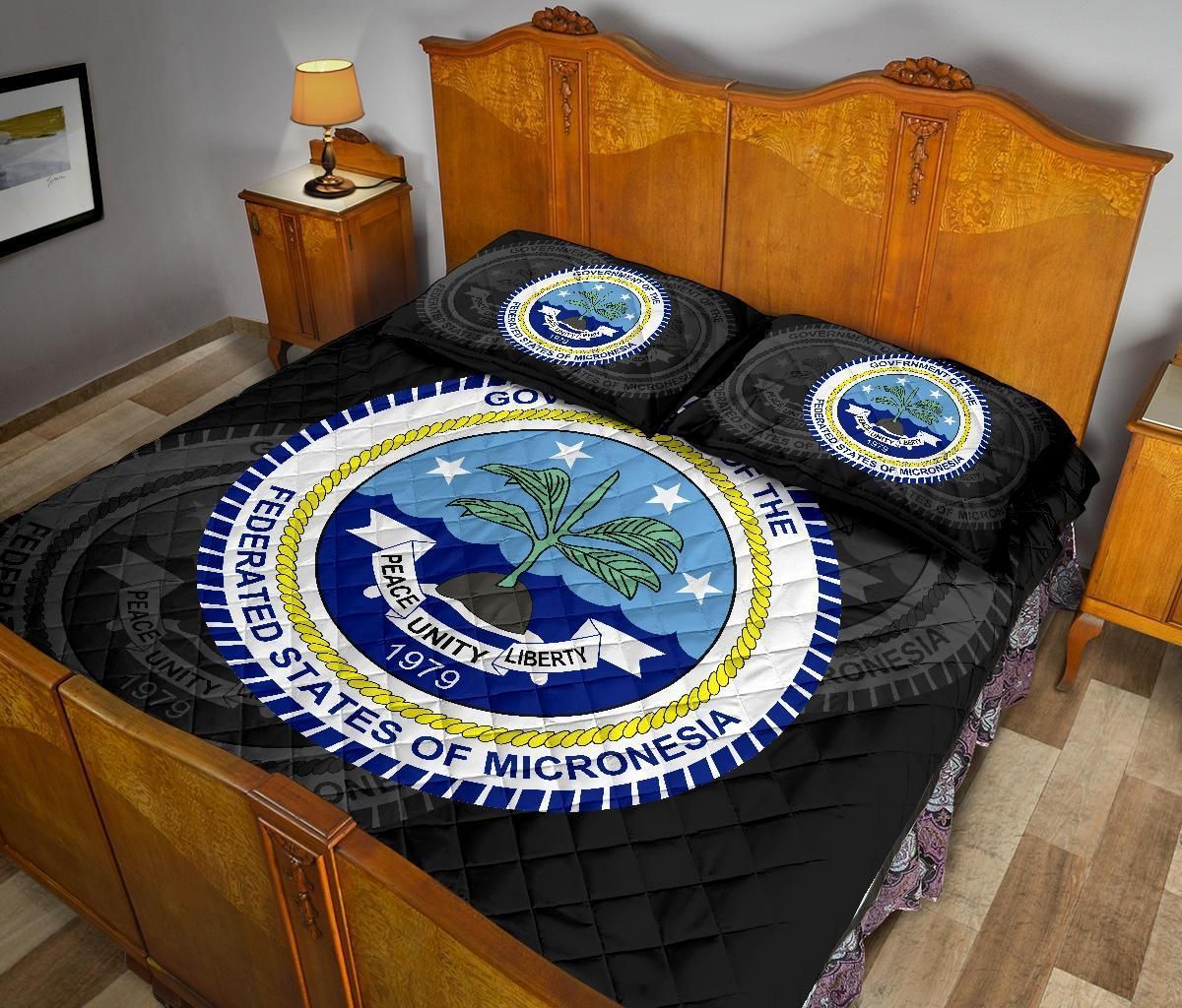 Federated States of Micronesia Polynesian Quilt Bed Set