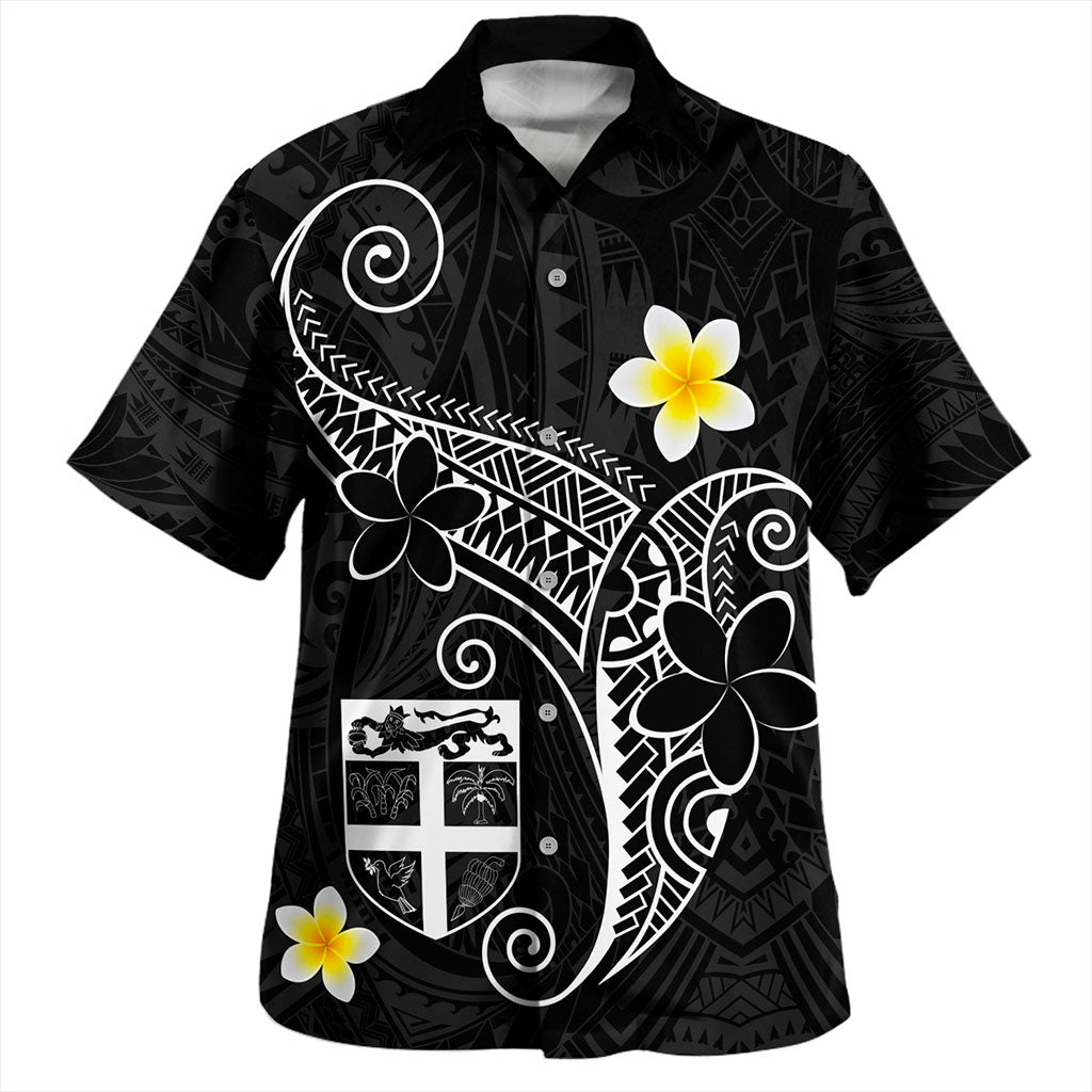 Fiji Hawaiian Shirt Polynesia Floral Tribal