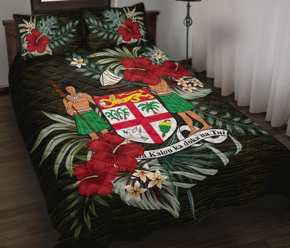 Fiji Polynesian Quilt Bed Set - Special Hibiscus