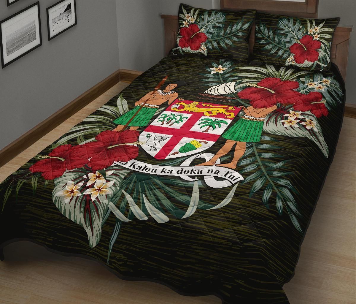 Fiji Polynesian Quilt Bed Set - Special Hibiscus