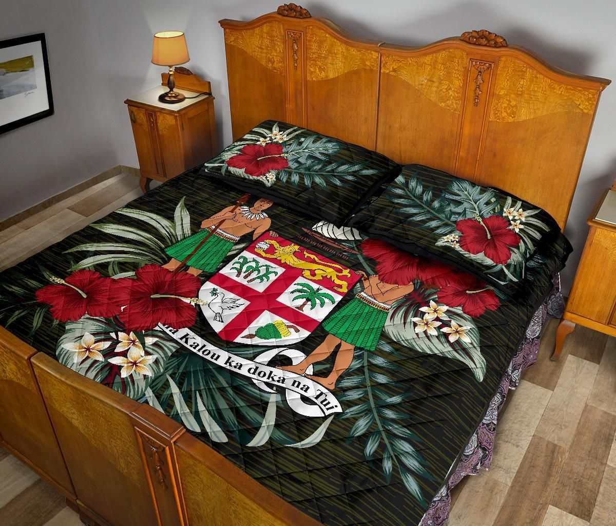 Fiji Polynesian Quilt Bed Set - Special Hibiscus