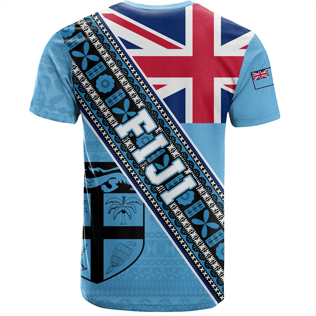 Fiji T-Shirt Flag And Coat Of Arms