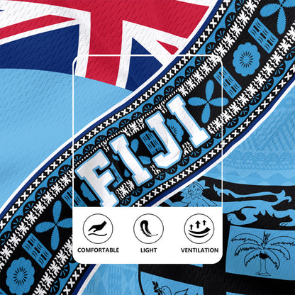 Fiji Rugby Jersey Flag And Coat Of Arms
