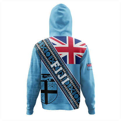 Fiji Hoodie Flag And Coat Of Arms